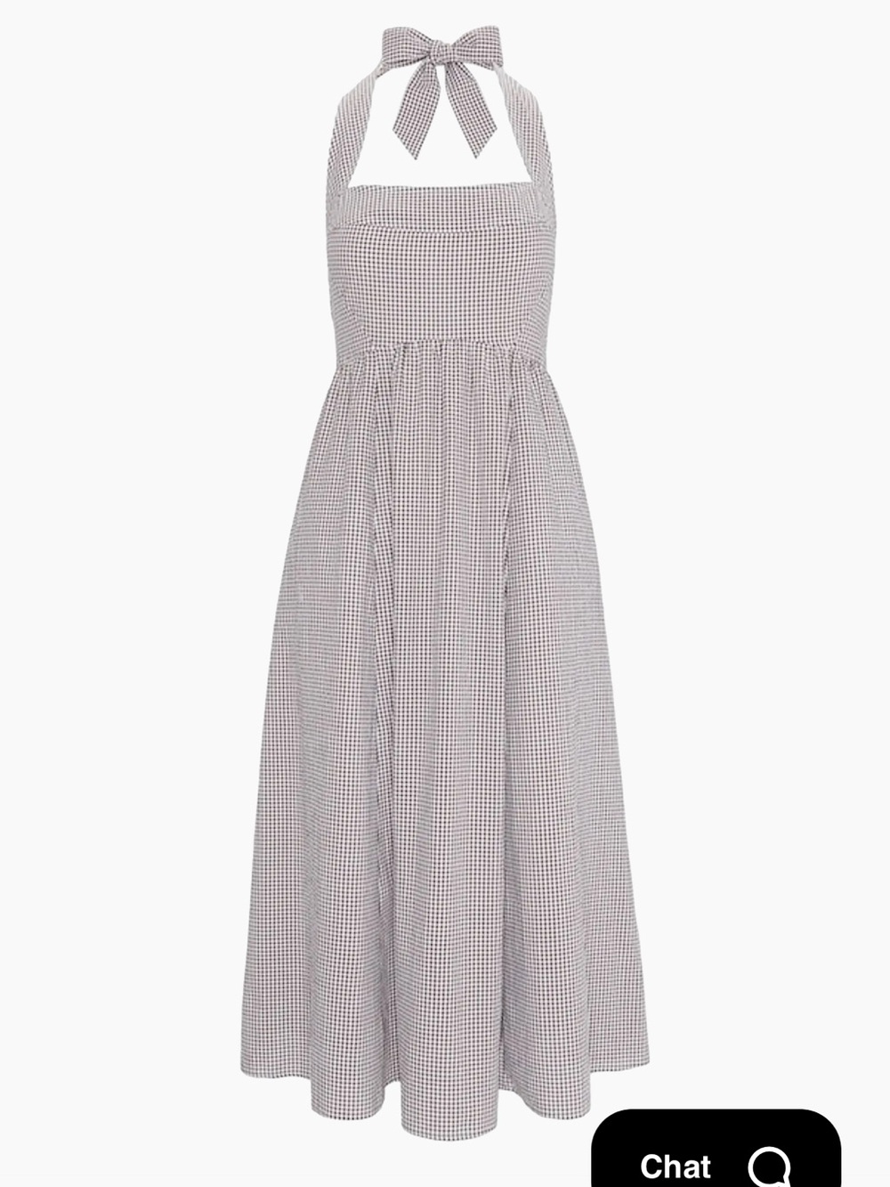 Hill House Fleur Midi Dress - Brown Gingham
